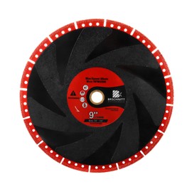 Metal Cutting Diamond Blade 9"- BRSCHNITT 230mm All-Purpose Diamond Saw Blade for Rebar Sheet Metal Angle Iron Stainless Steel Concrete.