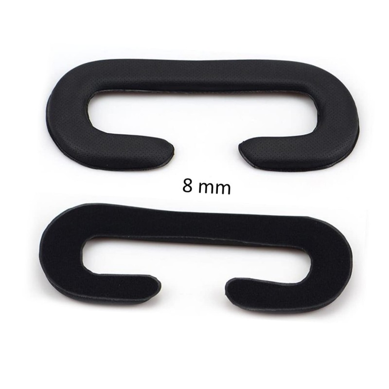 GRIRIW 2pcs Pu Leather Vr Eye Mask Sponge Cushion for