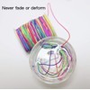 Elastic Beading Cords 100m Rainbow 1mm Elastic Cord Pony Bead