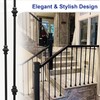 Sidasu 10 Pack Iron Balusters Hollow Double Knuckle Stair Spindles