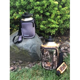 Koverz Half Gallon Jug Carrier, 64oz Bottle Carrier Compatible with Yeti & RTIC Half Gallon Jugs - Carbon Fiber