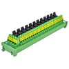 DIN Rail Mount 12 Channel Paddle Switch DC Power Distribution