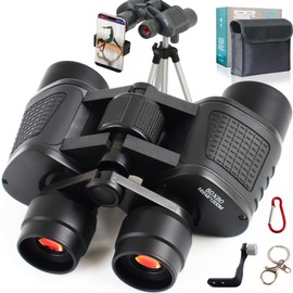Binoculars :20x50high Power Binoculars Clear in Low Light :Waterproof,with Low Light Vision,Ideal for Bird Watching,Hunting,Football Games,Traveling,Stargazing,Cruise,and Comes with a Carrying Bag