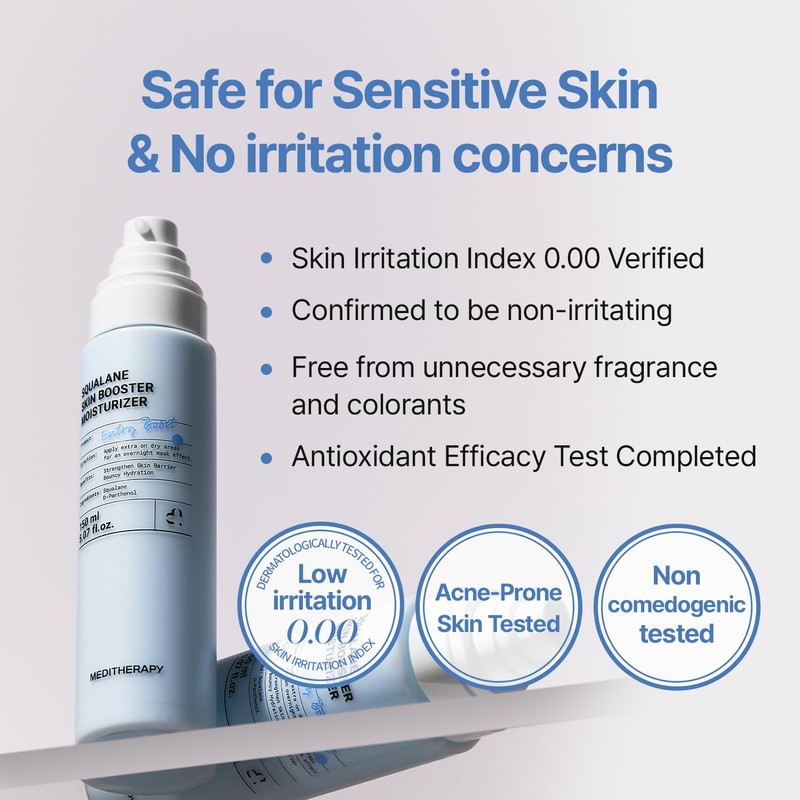 Meditherapy Squalane Skin Booster Moisturizer – 8% Squalane + Panthenol