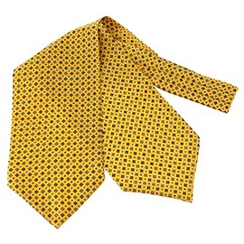 Tony & Paul Pierre Hugues Ascot scarf silk Sofia yellow buttercup - yellow