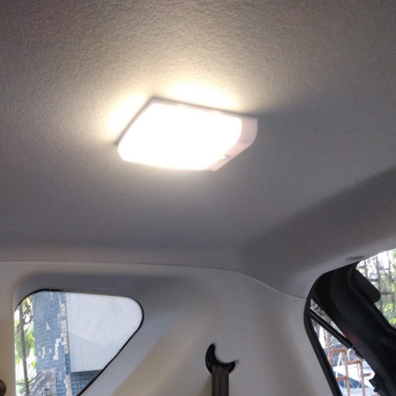 Facon 6 Pack LED RV Pancake Light Square Ceiling Dome