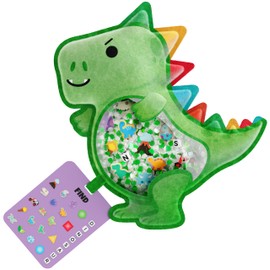 BIZYBOO - The Original Seek & Find Plush - Hidden Object Search Problem Solving Educational Matching Game for Kids 2 and Up (Spike)