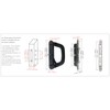 ALLYWASAI Sliding Patio Door Handle Set with Mortise Lock, Suitable