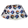 Fiji & Indian Flag Eagle Head Flag Reversible Bucket hat