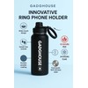 GadgHouse 40oz Stainless Steel Water Bottle with Magnetic Phone Holder,