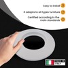 TYGERIX® White EPDM Rubber Rosette Cover for Pipes of 120