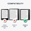 kwmobile Protective Case Compatible with Tolino Vision 6 Flip Case