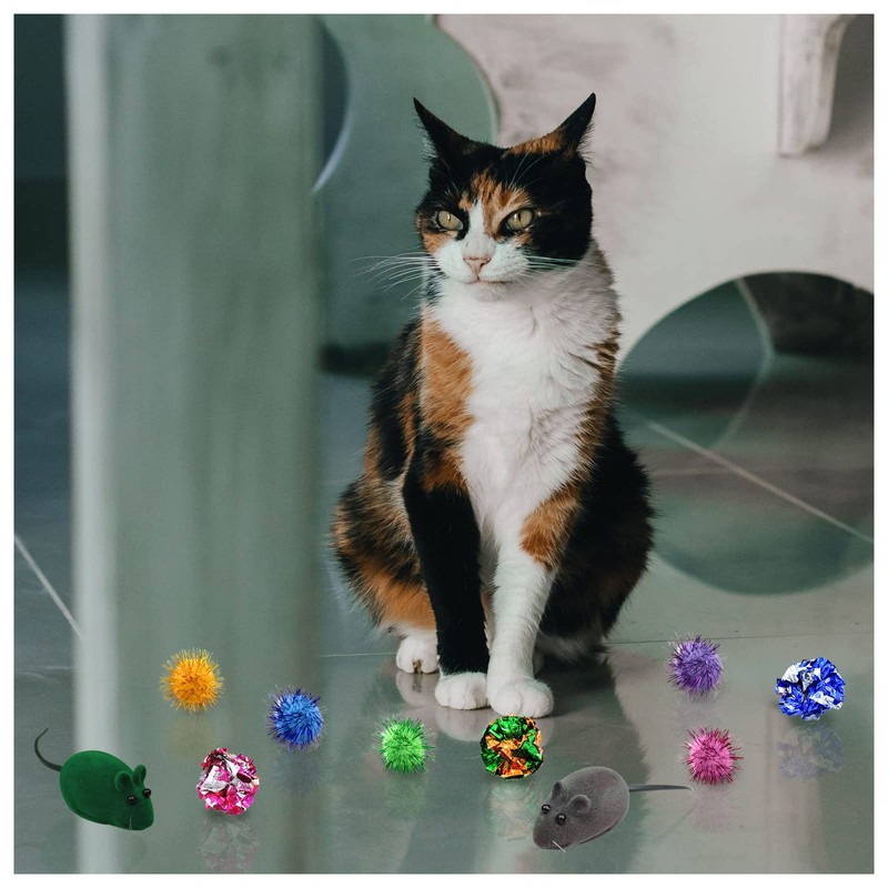 Andiker Cat Toys for Indoor Cats, 4 Big Cat Springs