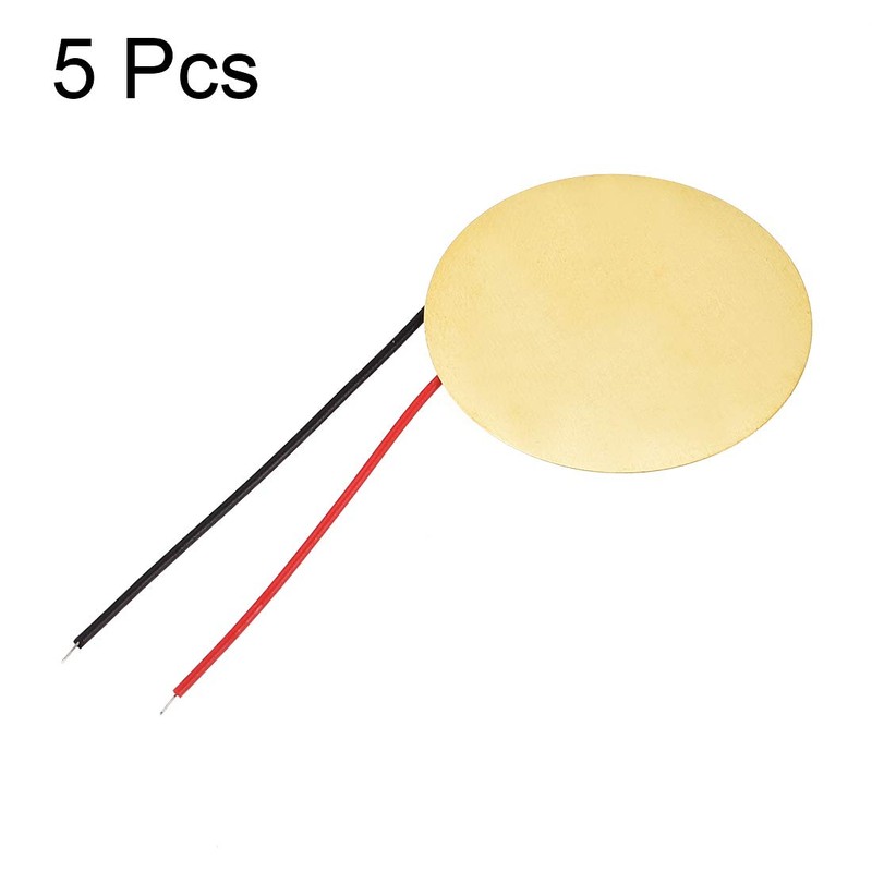 sourcing map 5 Pcs Piezo Discs 35mm Acoustic Pickup Transducer