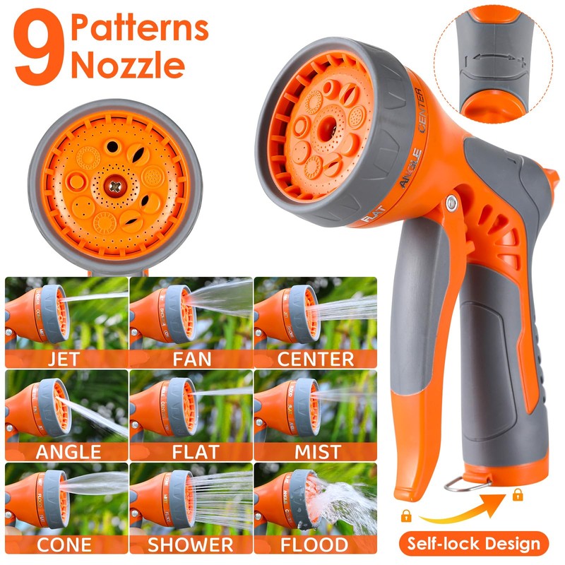 TLGREEN Retractable Garden Hose Reel, 1/2in x 100 ft Water