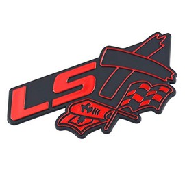 Aimoll LSX Flag Airplane Emblem,3D Badge Replacement for Decal, Fender Door Trunk Hood, GM V8 Chevy Camaro Corvette CTS-V Firebird Chevelle Impala Sie