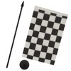 AZ FLAG CHECKERED BLACK AND WHITE TABLE FLAG 5'' x