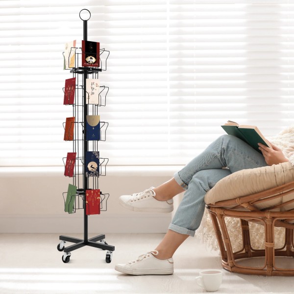 Unbranded Rotating Greeting Card Rack, Display Stand Spinning, Pocket Rotating