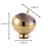 Mozacona Gold Stainless Steel Spherical Sugar Bowl Seasoning Jar Mints