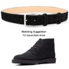 LEAODES LD Men's Belt Casual Genuine Leather Suede Belts for