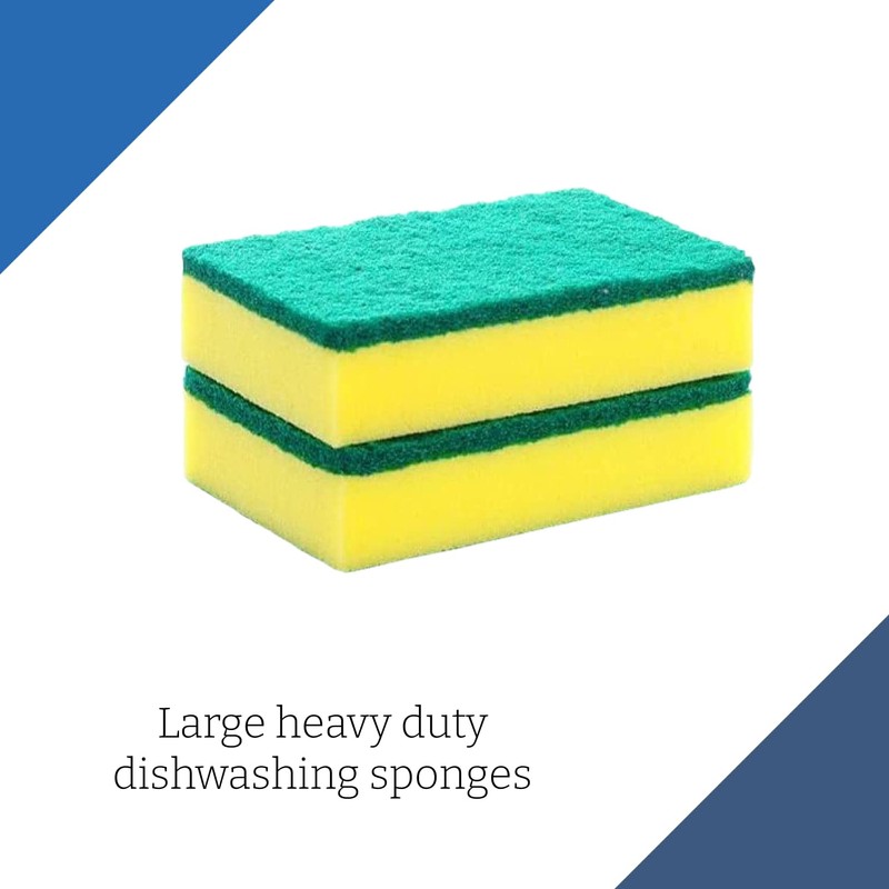 HOMESmith - Large Heavy Duty Scrub Sponge - Dual Sided