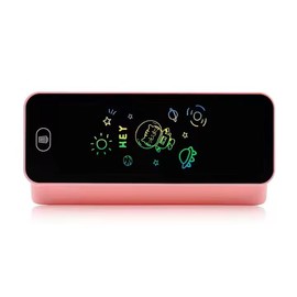 Pencil CASE with Digital Writing PAD, LCD Drawing Pen CASE, Doodle Board (Pink)