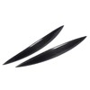 2pcs Carbon Fiber Headlight Eyebrows Left Right Glossy 3K Twill