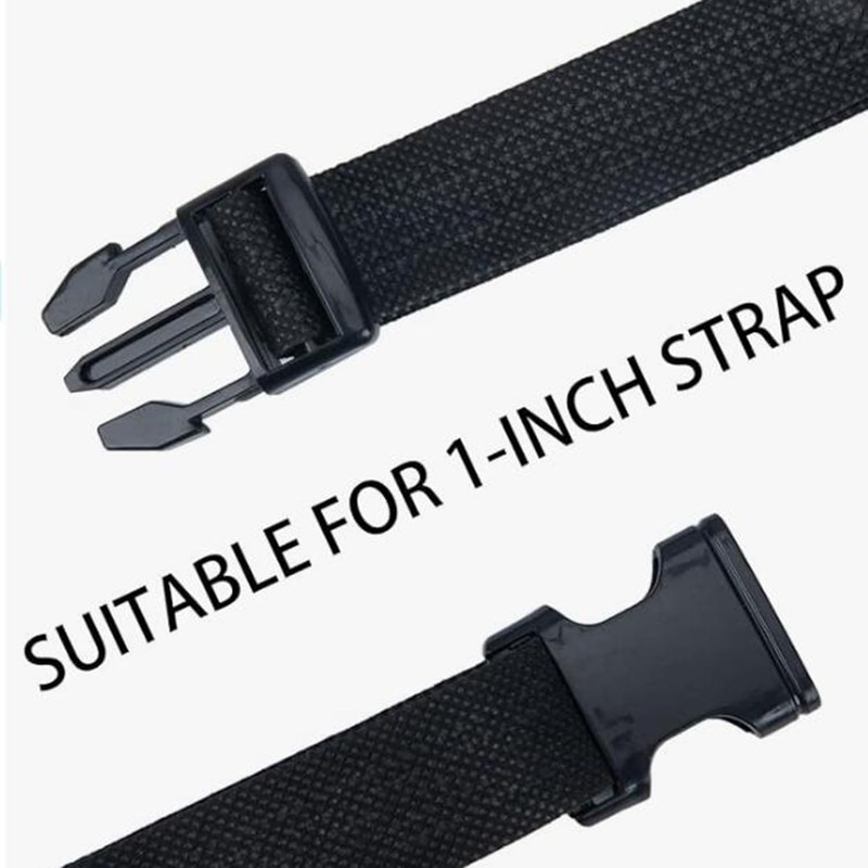 Gasea 20Pcs 25mm(1") Side Release Buckles, Adjustable Replacement Buckle Clip