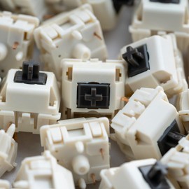 DUROCK Koala Tactile Keyboard Switches, 5 Pins Koala Switches, T1 Cream Housing Heavy Tactile Mechanical Switches Lubed (DUROCK Koala 67g, 90pcs)