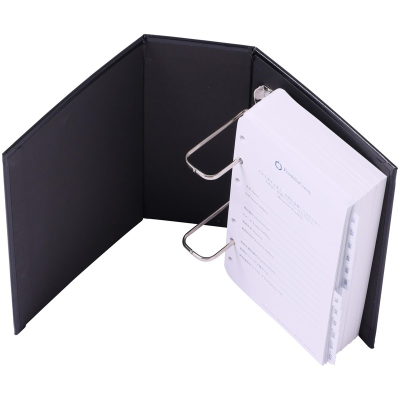Franklin Planner Storage Binder Compact Size Black 86668
