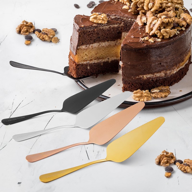 Mengbaobao 10x Cake Server Pie Holder Transfer Triangular Spade Spatula