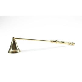 Zap Impex Candle Snuffer Prime Golden Colored Plated Brass with Long Handle, 10 Inches