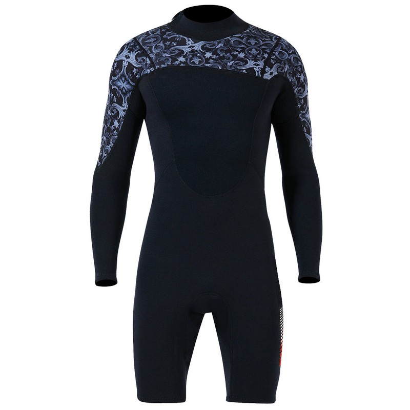 1.5MM Diving Onepiece Swimsuit Wetsuit Short Trousers for Snorkeling Surfing(Man