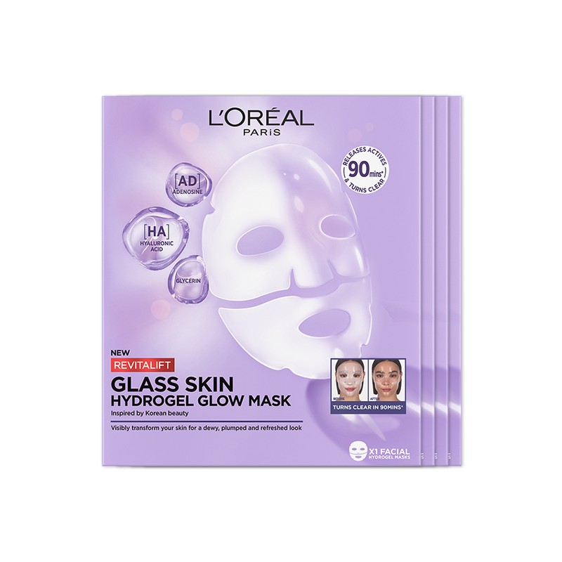 L'Oréal Paris L’Oréal Paris Revitalift Glass Skin Hydrogel Glow Mask,