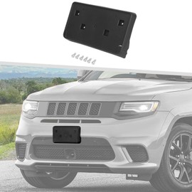 Jimen for Grand Cherokee License Plate Frame, Front Plate Mount Tag Holder Bracket Fit for Jeep Grand Cherokee 2017-2023