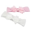 HAARallerliebst Hair Bands with Bow (32 cm, White + Pink,