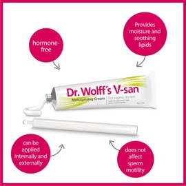 Dr. Wolff's V-san Moisturising Cream 3x 50g | Against Vaginal Dryness | Hormone Free