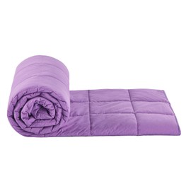 TONGDADA Kids Weighted Blanket | 40''x60'',10lbs | for Child Between 80-125 lbs | Premium Cotton Material with Glass Beads | Purple