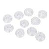10Pcs Guitar Effect Pedal Footswitch Topper ABS Clear Single Pedal