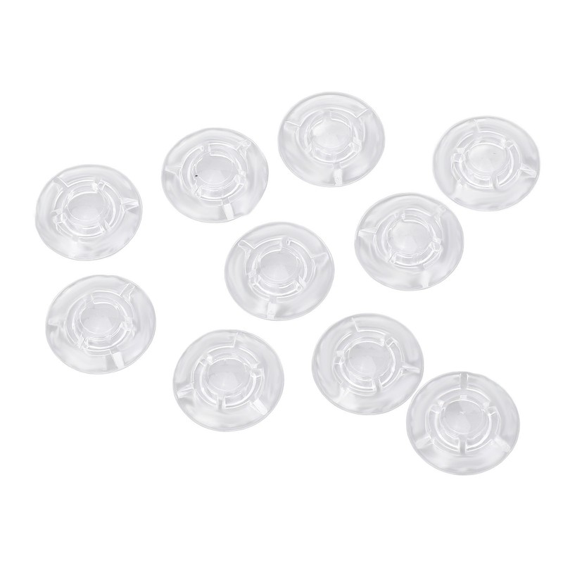 10Pcs Guitar Effect Pedal Footswitch Topper ABS Clear Single Pedal