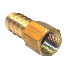 LASCO 17-7633 3/8-Inch Female Pipe Thread by 5/16-Inch Hose Barb Brass Adapter