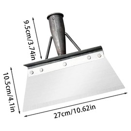 27 cm Cleaning Shovel 1 Piece Multifunctional Cleaning Shovel High Manganese Steel Multifunctional Garden Shovel Shovel for Snow Shovel Garden Weed Garden Cleaning Shovel
