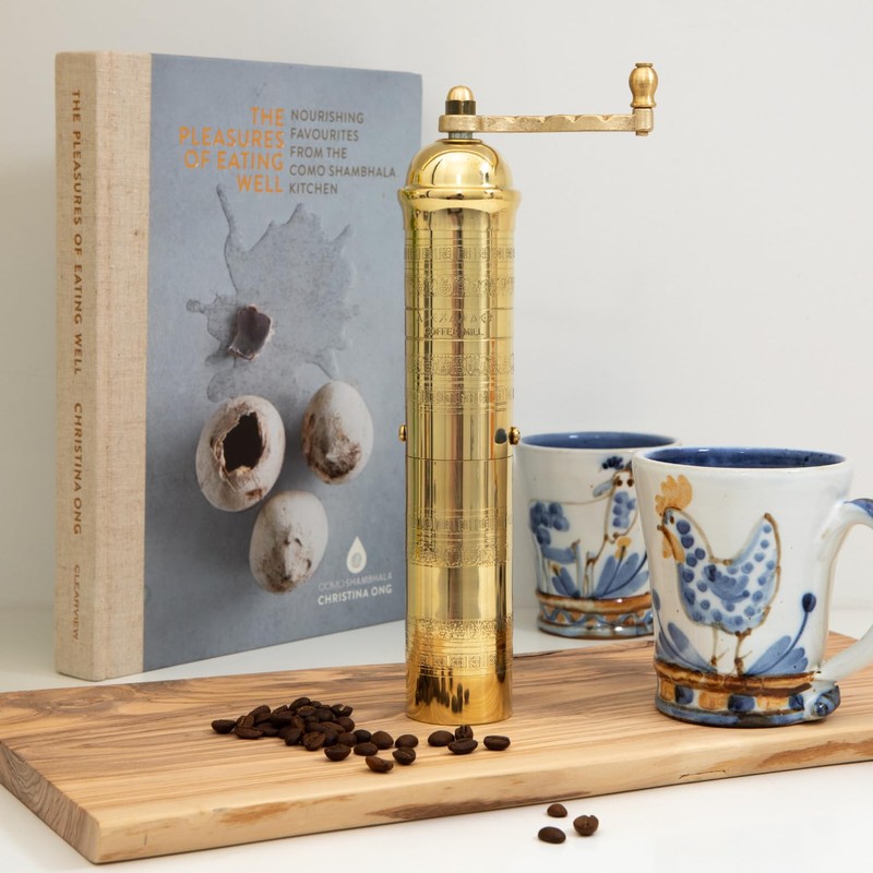 Alexander Home Original Greek Coffee Mill, 10.5-Inch Brass – European