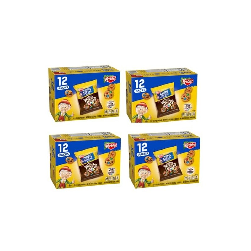 Keebler Chips Deluxe, Mini Cookies, Rainbow with M&M's Mini Chocolate