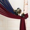 SHERWAY 2 Panels Chiffon Fabric Drapery Wedding Arch Drapes, Party