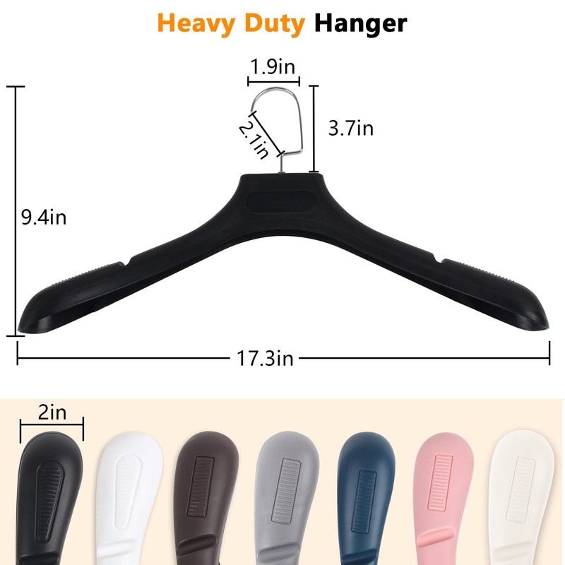 DEDU Suit Hangers for Men 20 Pack, Extra Wide Suit