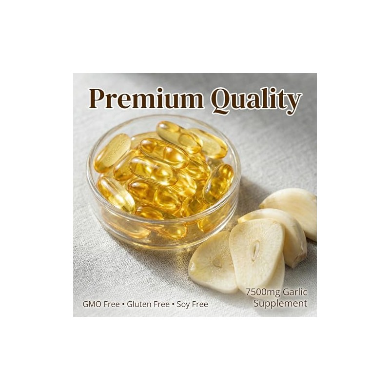 nuvapureAged Garlic Extract Odorless –200 Softgels | Organic, Non-GMO, Gluten-Free