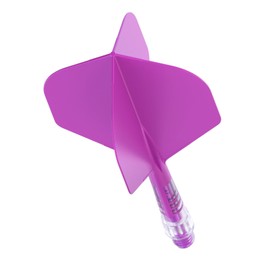 CUESOUL Rust T19 Carbon Integrated Dart Shaft and Flight, Purple Flight and Purple Shaft, Standard Shape, Set of 3