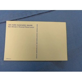 NOS 1970 Ford Ranchero Squire Post Card postcard Ultimate Luxury Personal Pickup