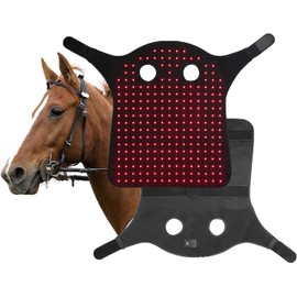 Cinturones portátiles de Terapia de luz roja para el Cuello de Caballo con Equipo de Terapia infrarroja de luz roja LED para relajación y recuperación, Almohadilla de Terapia de luz roja de 660 N